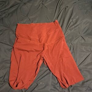 High-Waist Rust Brown Active Leggings